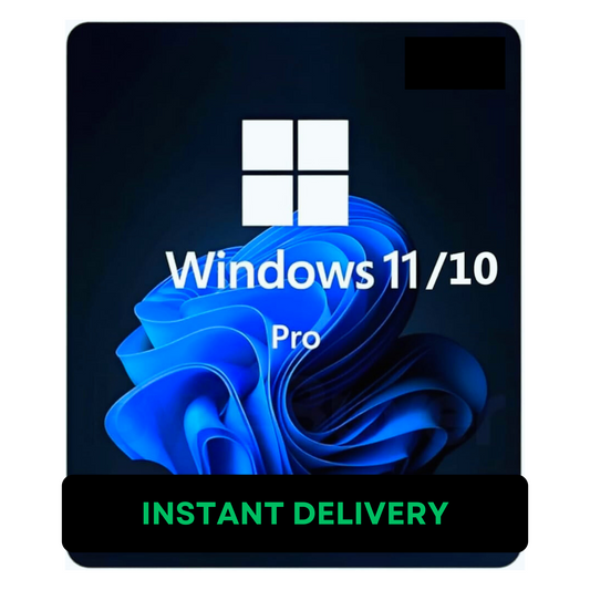 Windows 10/11 Pro | Genuine Lifetime License Key | 32/64 Bit | Instant Delivery | Unlimited Reinstallations | No USB/Disc